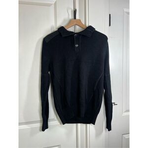 Converse One Star Men's Blacked Collared Rib Knit Long Sleeves Sweater Size S